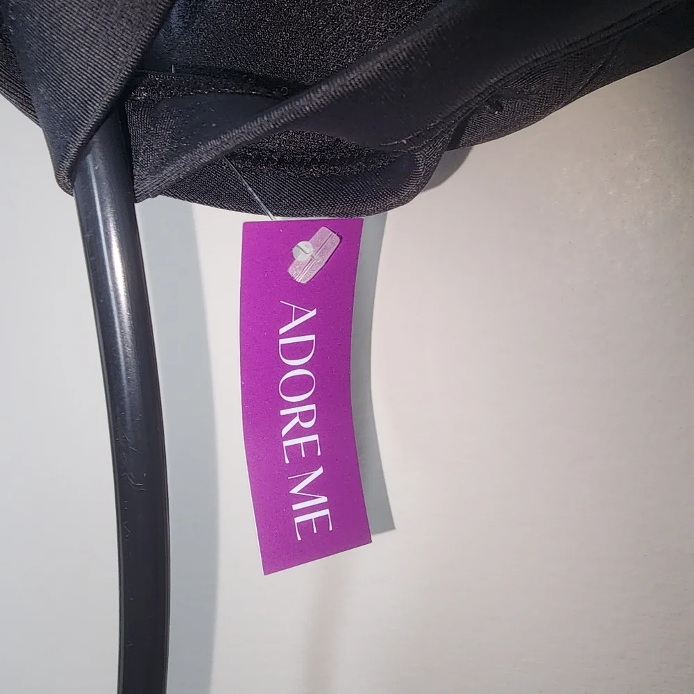 Adore‎ Me Black Strappy Bikini Top M